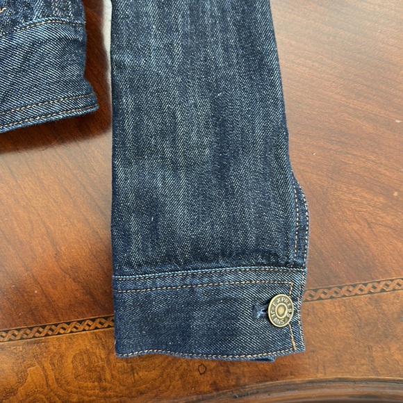 Dark denim jean jacket - Picture 3 of 4